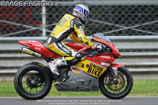 2009-05-10 Monza 2088 Superstock 1000 - Race - Alexander Thomas Lowes - MV Agusta F4 312 R